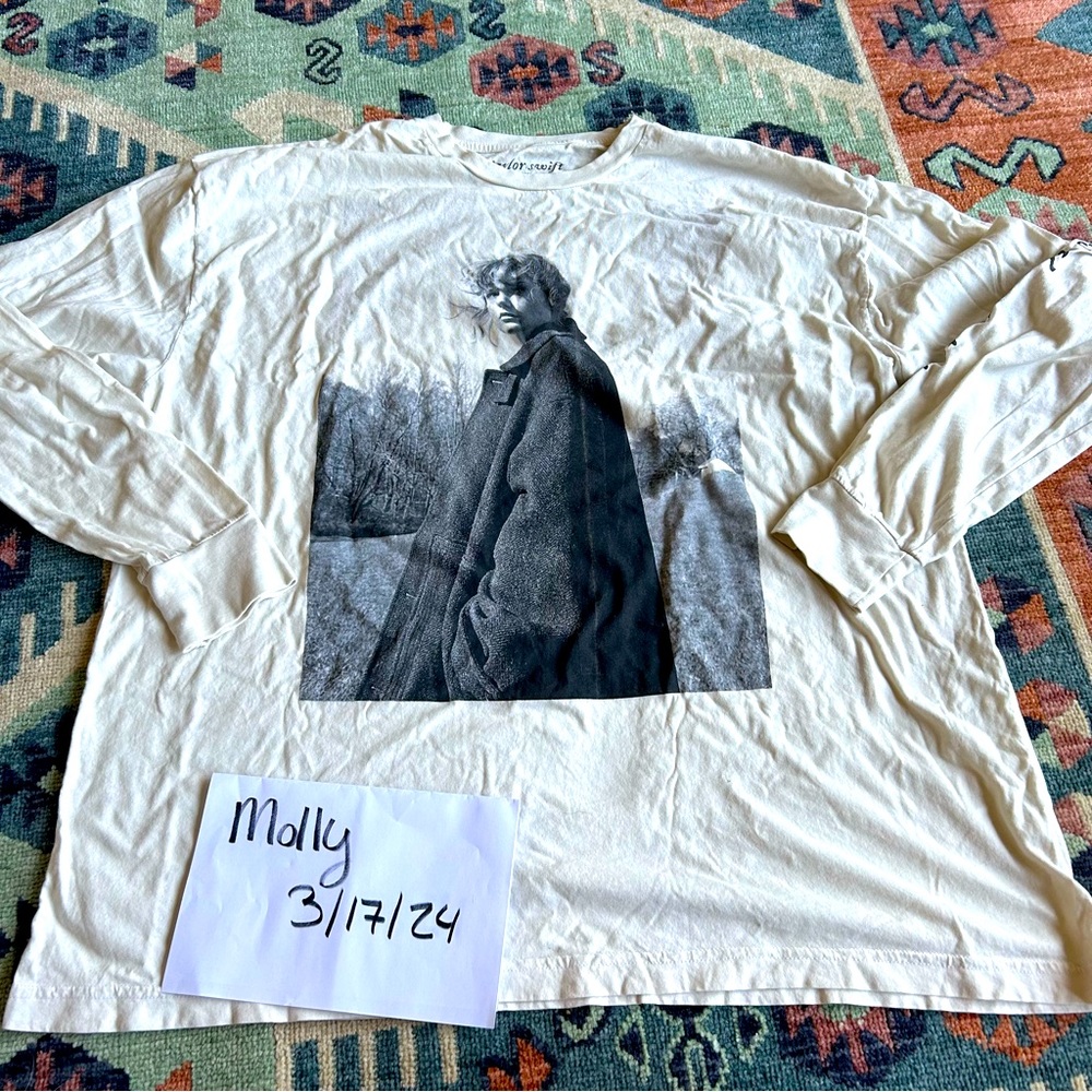 🩶🌫️ Taylor Swift Evermore Long Sleeve 3X EUC 🌫️🩶
